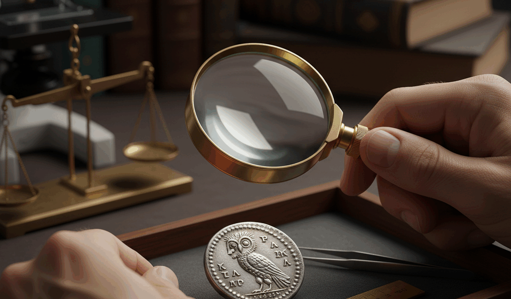 Professional coin grading process