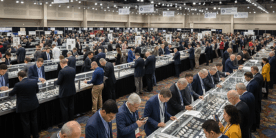 ANA coin convention display cases