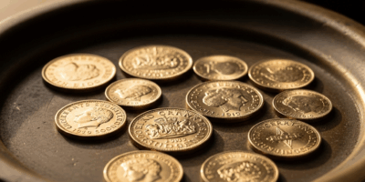 british gold sovereign and krugerrand coins displayed on ant 20260331 094114